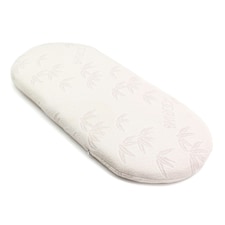 Clair de Lune Natural Bamboo Palm Moses Basket/Noah Pod® Mattress