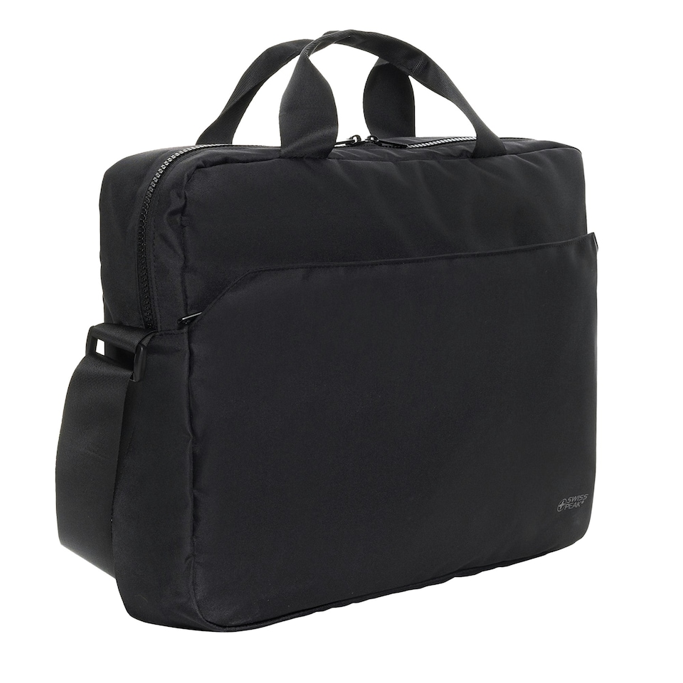 image 1 of Swiss Peak Essential RPET Aware Laptop Bag - Black - One Size | Black
