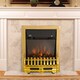 image 8 of HOMCOM Electric Fireplace 1 & 2KW LED Fire Flame for Living Room Golden | Gold