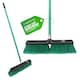image 8 of Green 18" Heavy Duty Outdoor Yard Broom and Metal Handle
