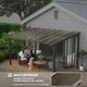 image 4 of 3 x 4.3m Pergola Kit Gazebo with UPF 50+ and Waterproof Polycarbonate Roof