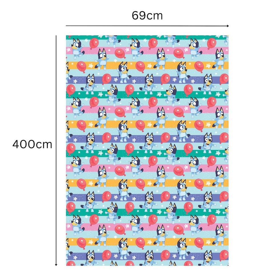 image 1 of Bluey 4m Roll Wrapping Paper