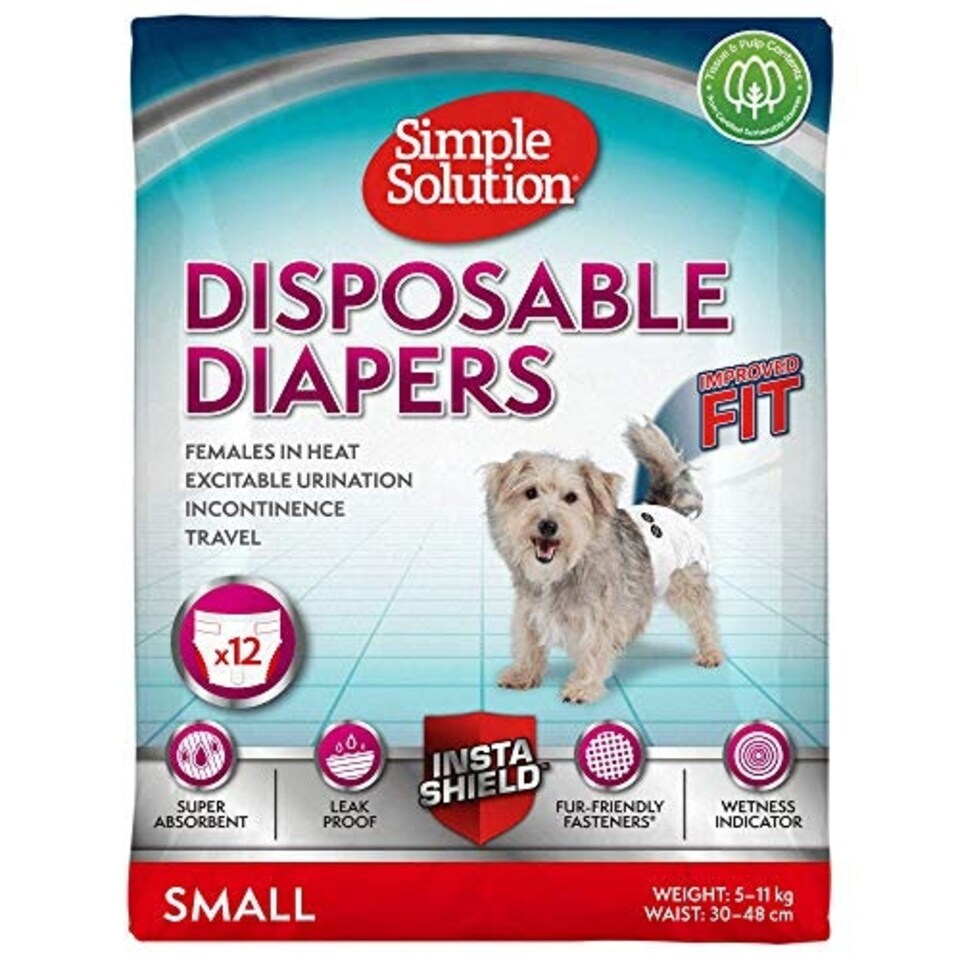 Simple Solution Disposable Diapers Small 12-Pk