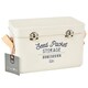 image 1 of Burgon & Ball Leather Handled Seed Packets Storage Tin - Stone