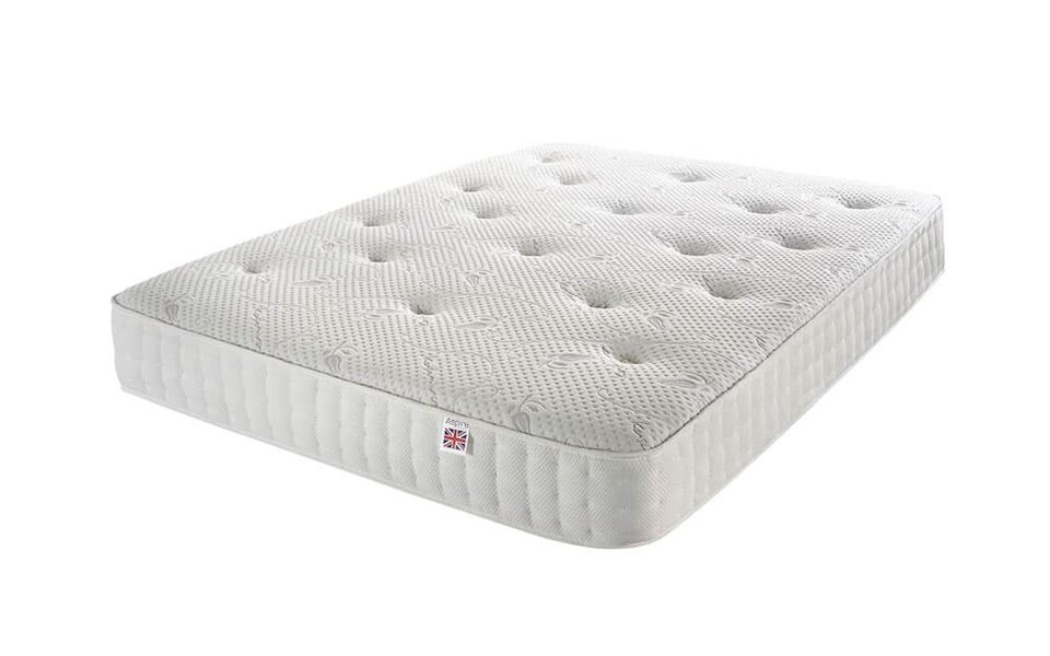 image 1 of Aspire Pocket+ 1000 Wool and Cashmere Mattress Small Double | White | Small Double | 1