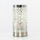 image 2 of ValueLights Cadena Silver Table Lamp Touch On/Off Dimmable