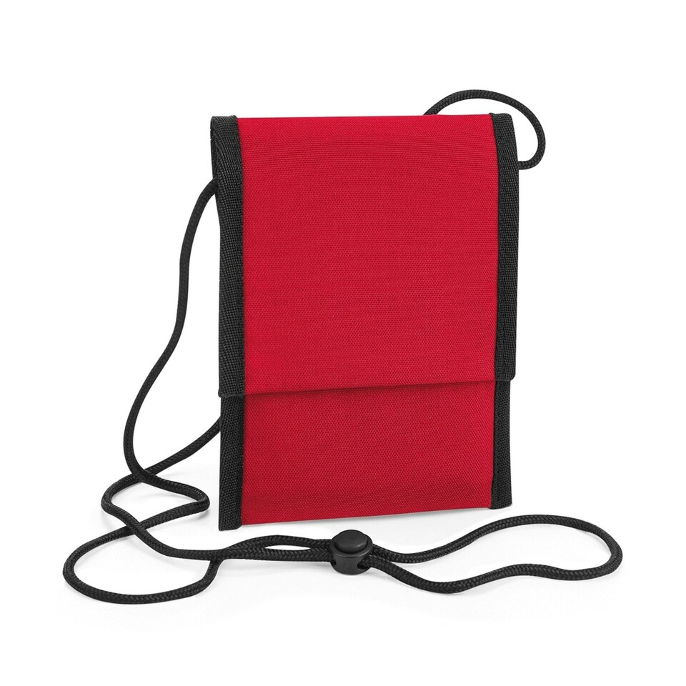 image 1 of Bagbase Unisex Adult Recycled Crossbody Bag - Classic Red - One Size | Red