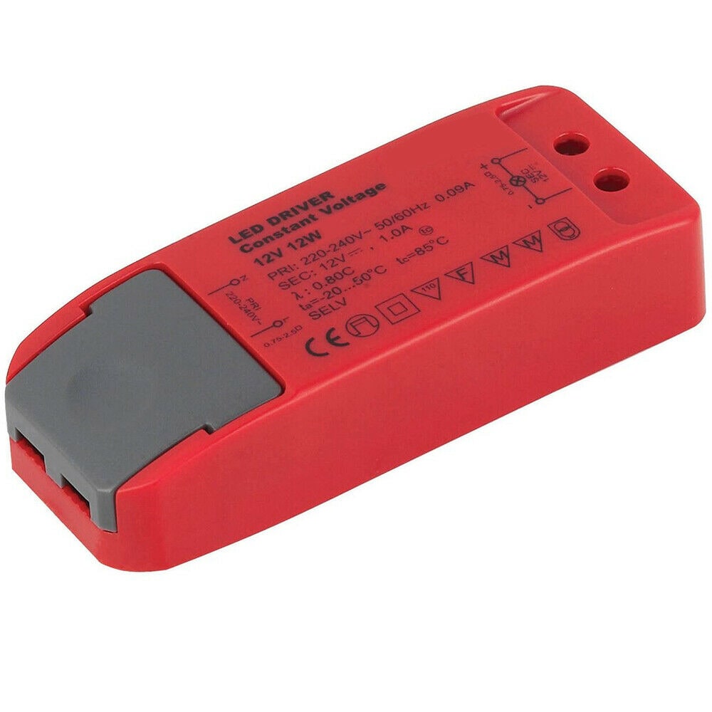 Loops RED 12V DC 12W Constant Voltage LED Driver / Transformer Light Power Converter