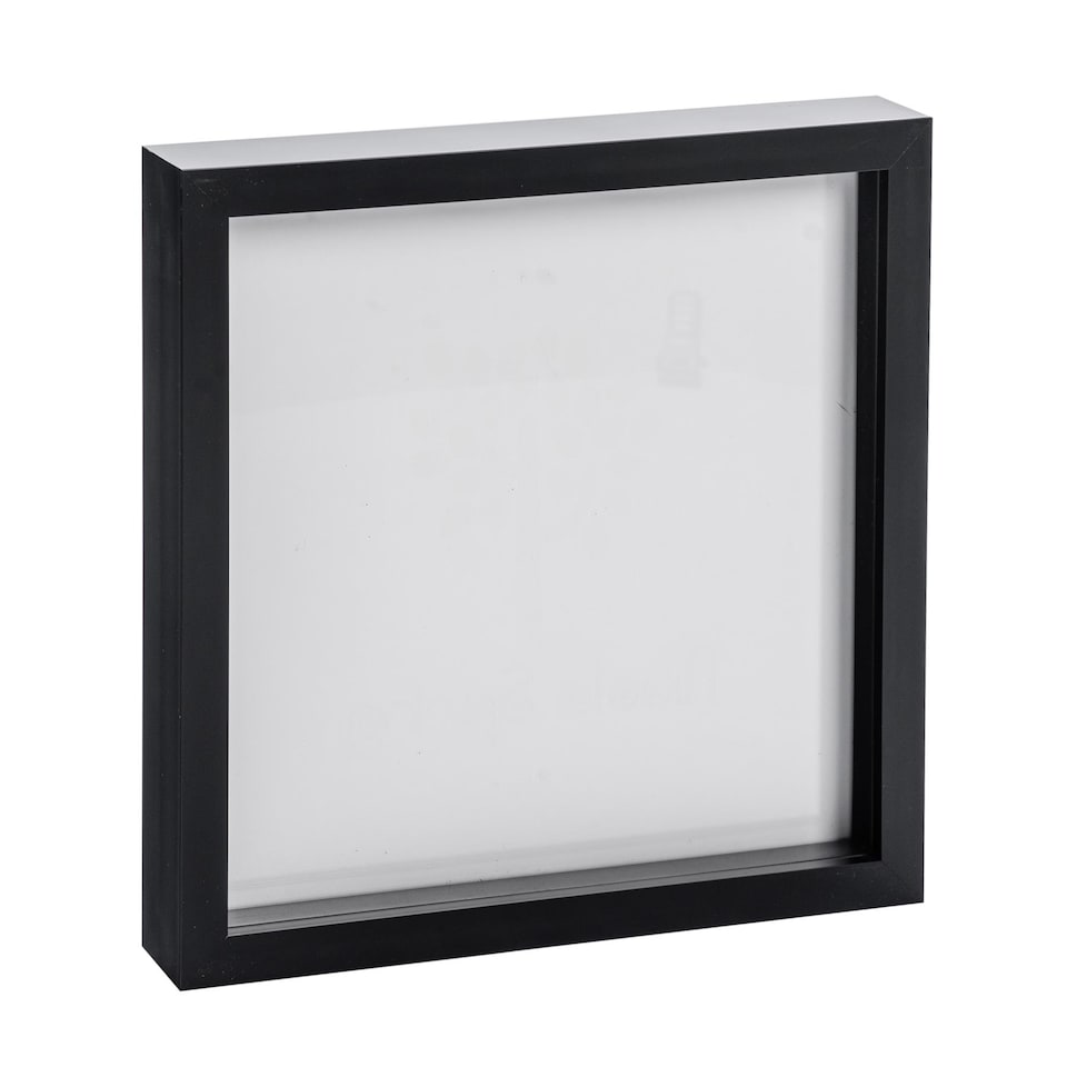 image 1 of Nicola Spring 3D Box Photo Frame - 20 x 20" - Black