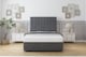 image 1 of Sloomy Kansas Armour Coniston Divan Bed With Mattress 4 Drawers With 54" Floor Standing Headboard 4'6 Double | Grey | Armour | Double | 1