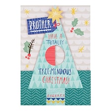 Brother Christmas Card 'Tree-Mendous'