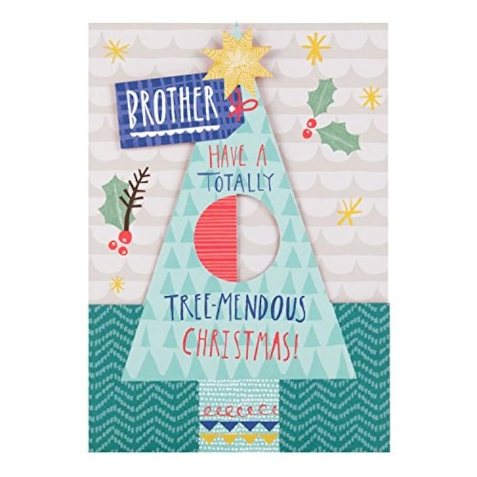 image 1 of Brother Christmas Card 'Tree-Mendous'