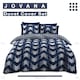 image 7 of VELVETIO Jovana Complete Duvet Cover Set with Fitted Sheet Printed Bedding Quilt Blue | King