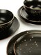 image 2 of 12pc Ebony & Gold Dinner Set