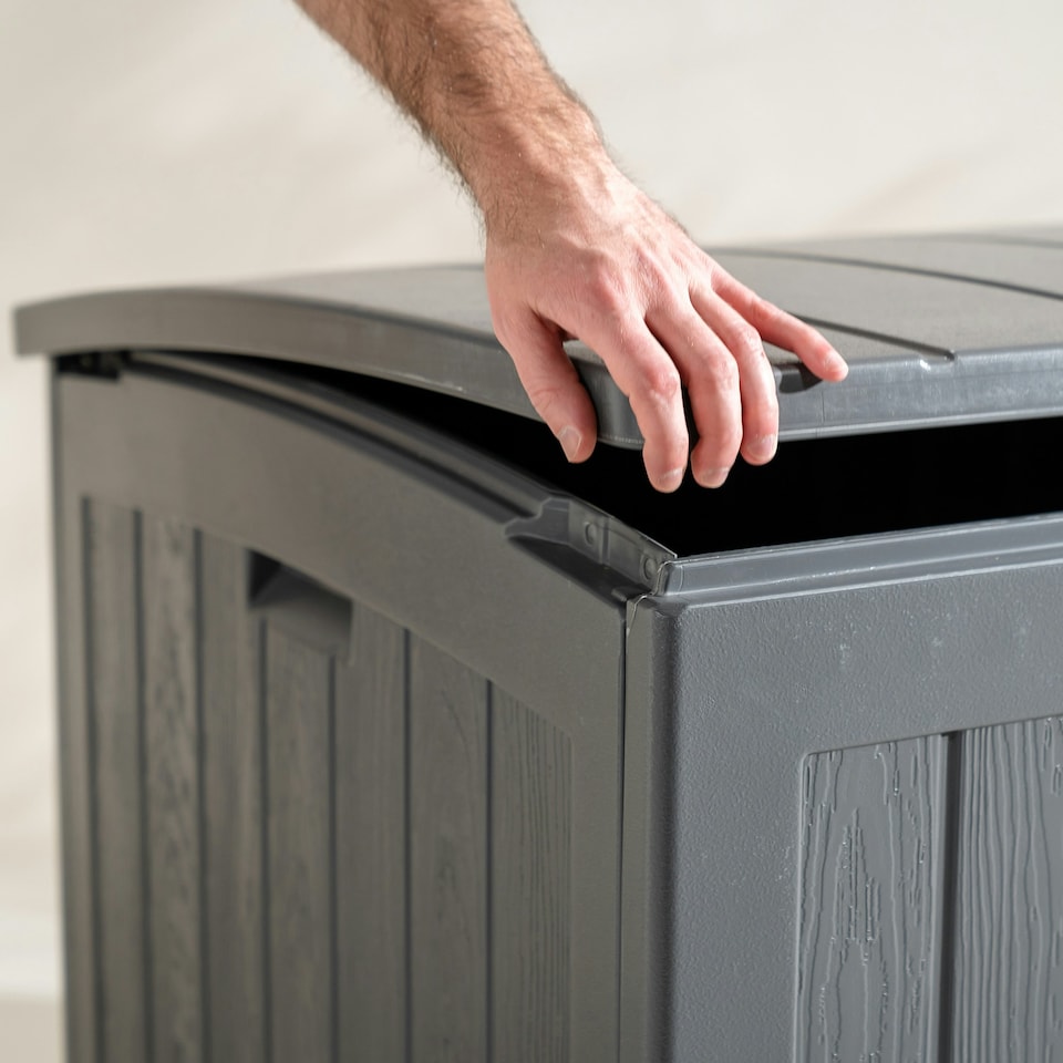 image 1 of Suncast Montana 757L Storage Box - Peppercorn Grey | Grey