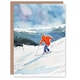 image 1 of Winter Sport Snow Ski Skiing Alps Watercolour Birthday Card