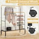 image 7 of CISTWAY Clothes Drying Rack Double Rods Garment Rack Gold