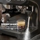 image 4 of HOMCOM Espresso Machine with Integrated Bean Grinder & Steam Wand, Bean to Cup Coffee Machine with 15 Bar Italian Pump, 2L Water Tank, Cappuccino Maker, Stainless Steel Black