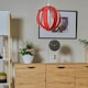 image 4 of ValueLights Red Modern Fabric Globe Ceiling Pendant Light Shade