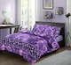 image 1 of Homes Linen Luxury Polycotton Jasmine Floral Duvet Cover Set with Pillowcases Soft Printed Bedding Set | Copper | Plum | Super King