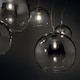 image 2 of Discovery Fade 1 Light Small Globe Ceiling Pendant Chrome, E27
