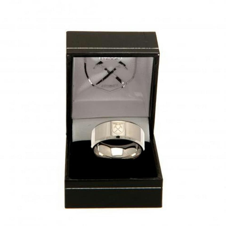 image 1 of West Ham United FC Band Ring - Silver - Large