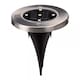 image 1 of 4x Solar Powered Up Ground Light | Chrome | 1