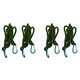 image 1 of 72" Bungee Strap with Aluminium Carabiners Hook Tie Down Fastener Holder 4pc