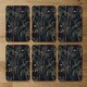 image 2 of Green Palm on Black (Coaster)