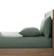 image 1 of Martex Linen Fitted Sheet Green - Single