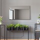 image 6 of The Moderni - All Glass Modern Bevelled Square Wall Mirror 24" X 24" (60x60CM) N/A