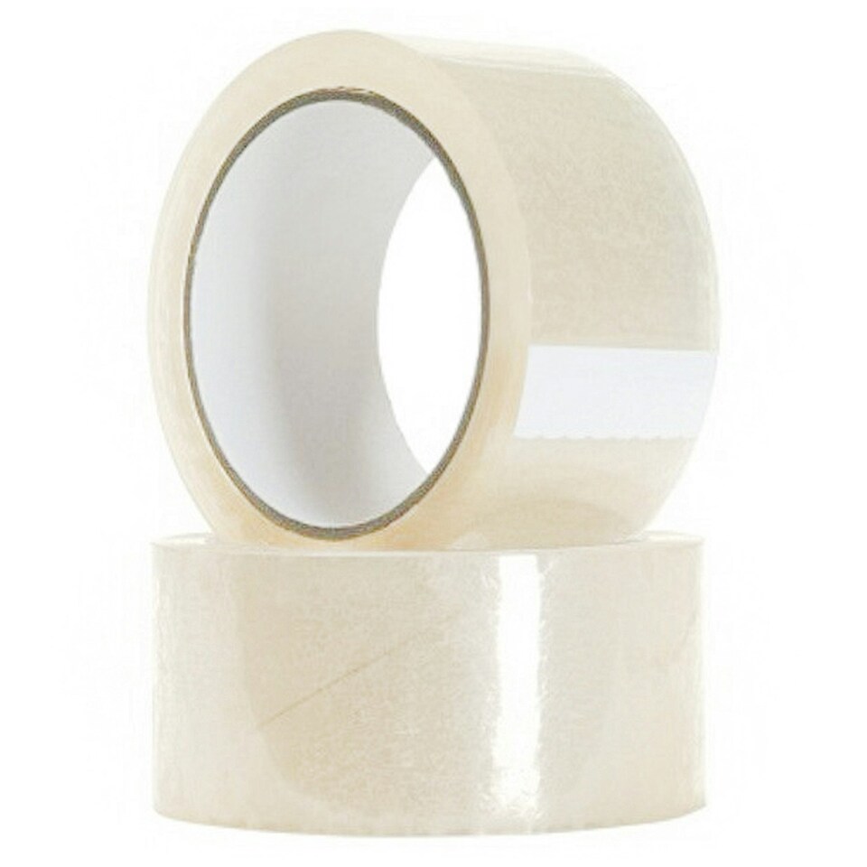 image 1 of 144 x Super Sticky Clear 50mm x 66m Acrylic Packaging Tape Ideal For Securing & Sealing Parcels