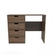 image 1 of Taiwan 4 Drawer Vanity in Carini Walnut (Ready Assembled) | Brown | Carini Walnut
