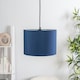 image 2 of ValueLights Torbery Set of 3 Navy Nesting Ceiling Light Shades
