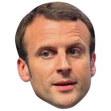 Emmanuel Macron Cardboard Face Mask