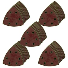 90mm Triangular Sanding Abrasive Discs Pads Hook Loop Backing 120 Grit 250pk