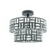 image 1 of ValueLights Elise Acrylic Black 2 Tier Lamp Shade & Bulbs | Black