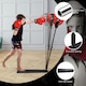 image 3 of COSTWAY Freestanding Height Adjustable Kids Punching Bag Red
