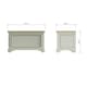 image 2 of Faire Ottoman Blanket Box in Sage Green with Oak Top Green