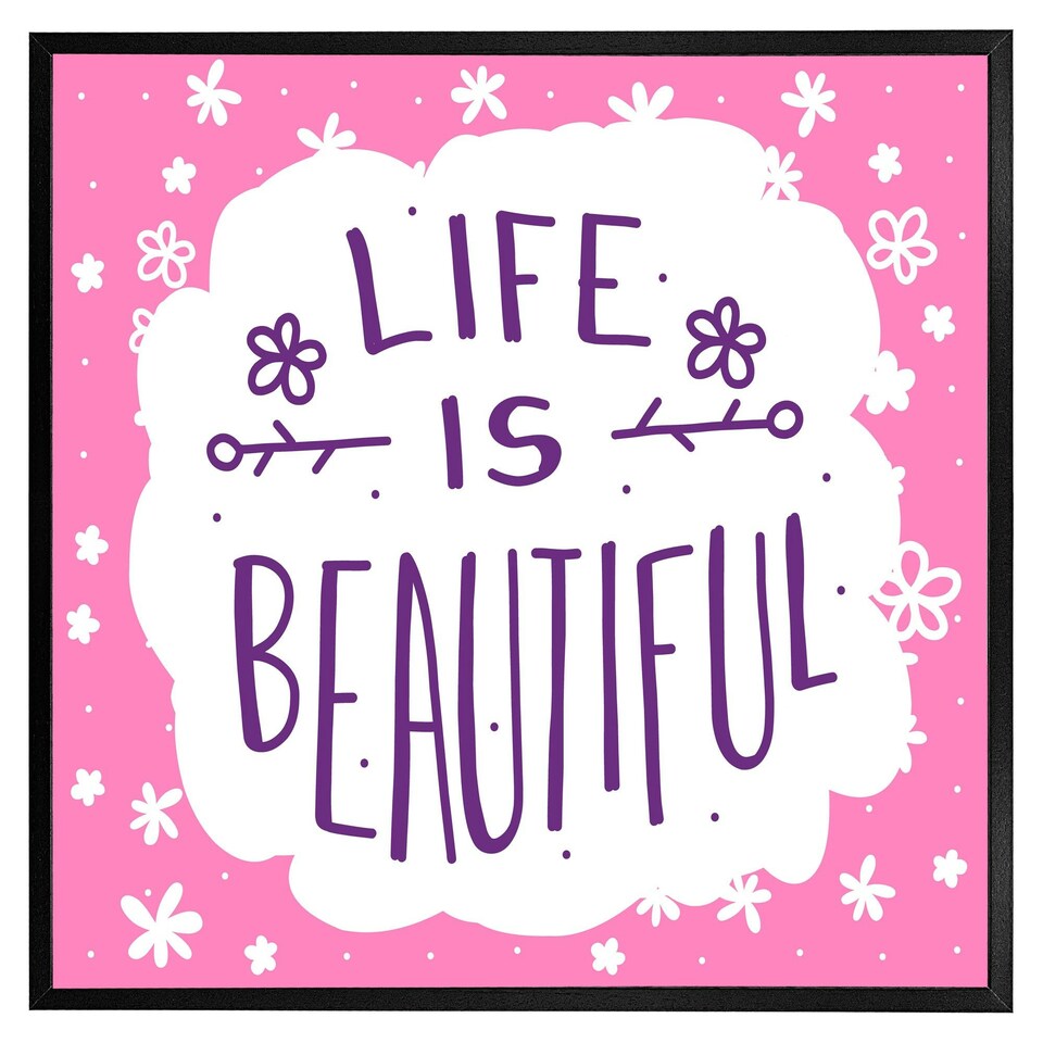 image 1 of Life is beautiful (Picture Frame) Brown | M