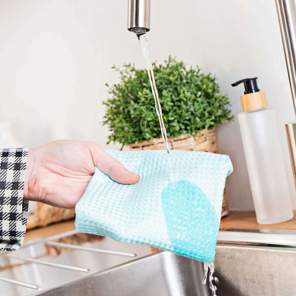 image 1 of Bamboo All Purpose Cleaning Cloth Pack of 9