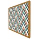 image 5 of Coloured geometric zig zag (Picture Frame) White | S