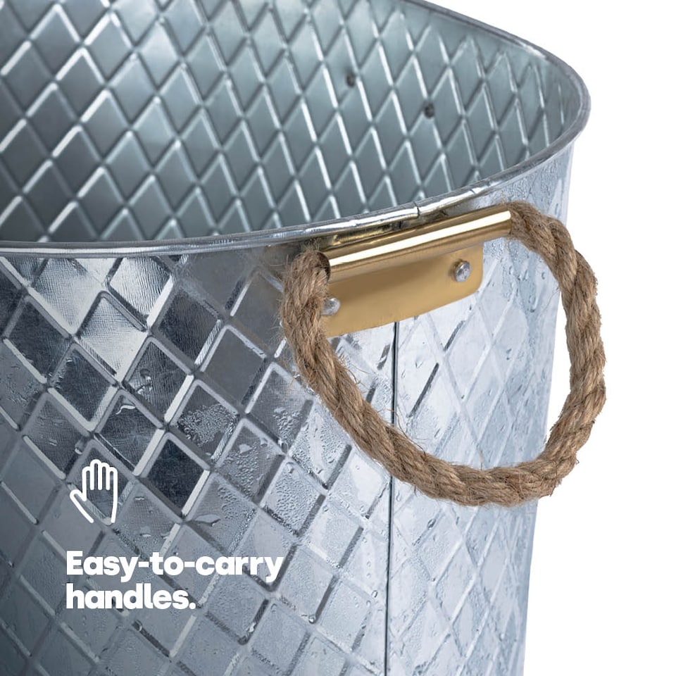 image 1 of Polished Steel Ice Bucket