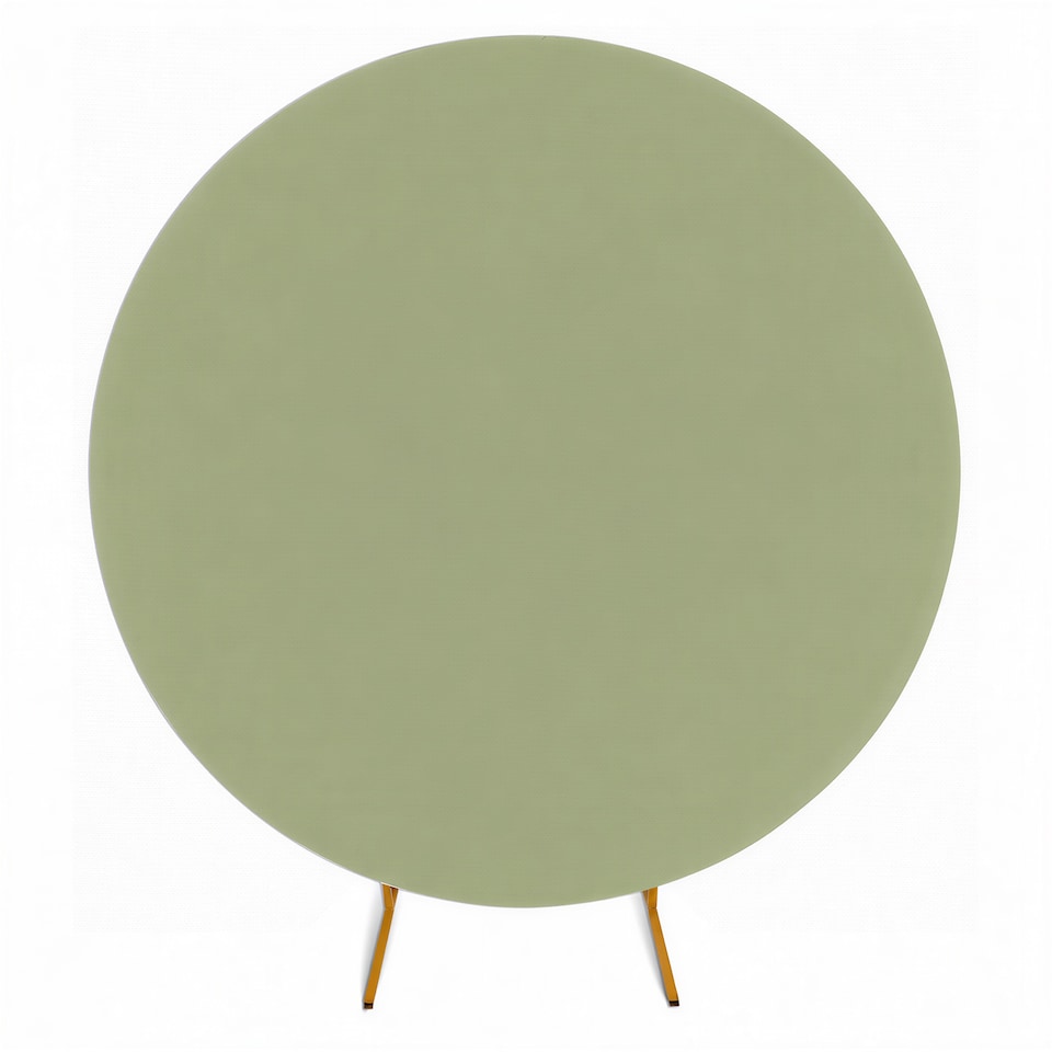 image 1 of 160GSM Sage Green Round Arch Backdrop Cover - 180cm