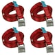 image 1 of 4 Pack Cam Buckle Strap Stainless Steel Metal 4m Tie Down Luggage Straps Marine