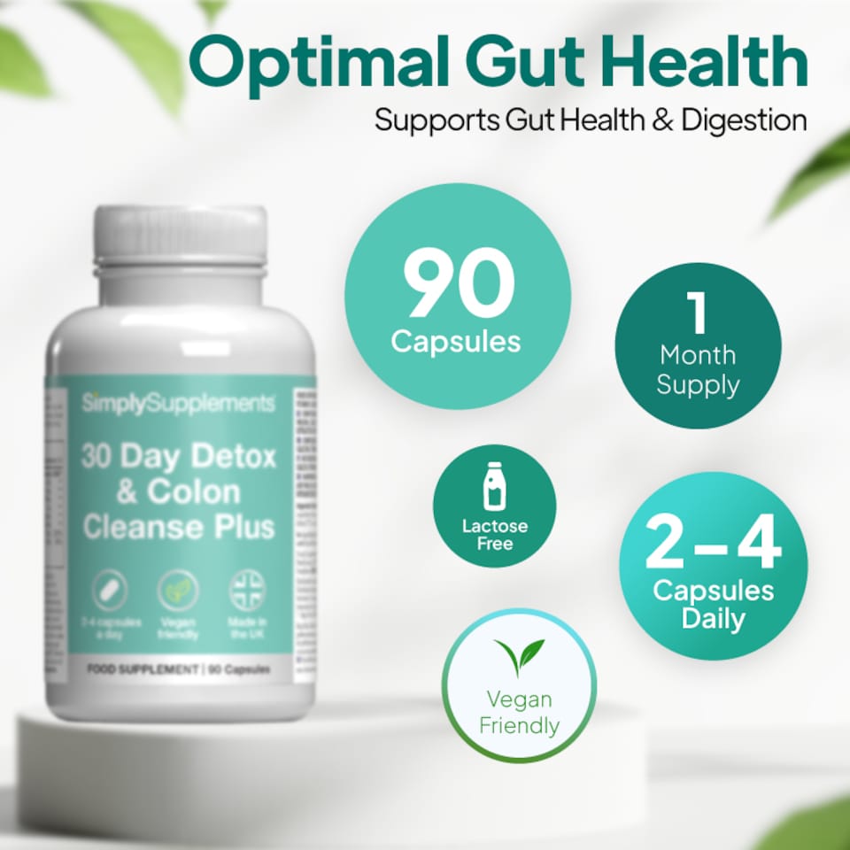 image 1 of 30 Day Detox & Colon Cleanse Plus - 90 Capsules