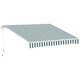 image 1 of Outsunny Garden Sun Shade Canopy Retractable Awning, 2.5 x 2m Green | Green
