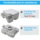 image 6 of HOMCOM 10L Portable Travel Toilet Outdoor Camping with 2 Detachable Tanks Grey