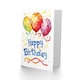 image 2 of Colourful Watercolour Splash Balloons Man Birthday Card