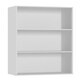 image 2 of 3-Tier Bookcase Shelving Storage Unit- 90x60x29cm White | Unit Colour: White